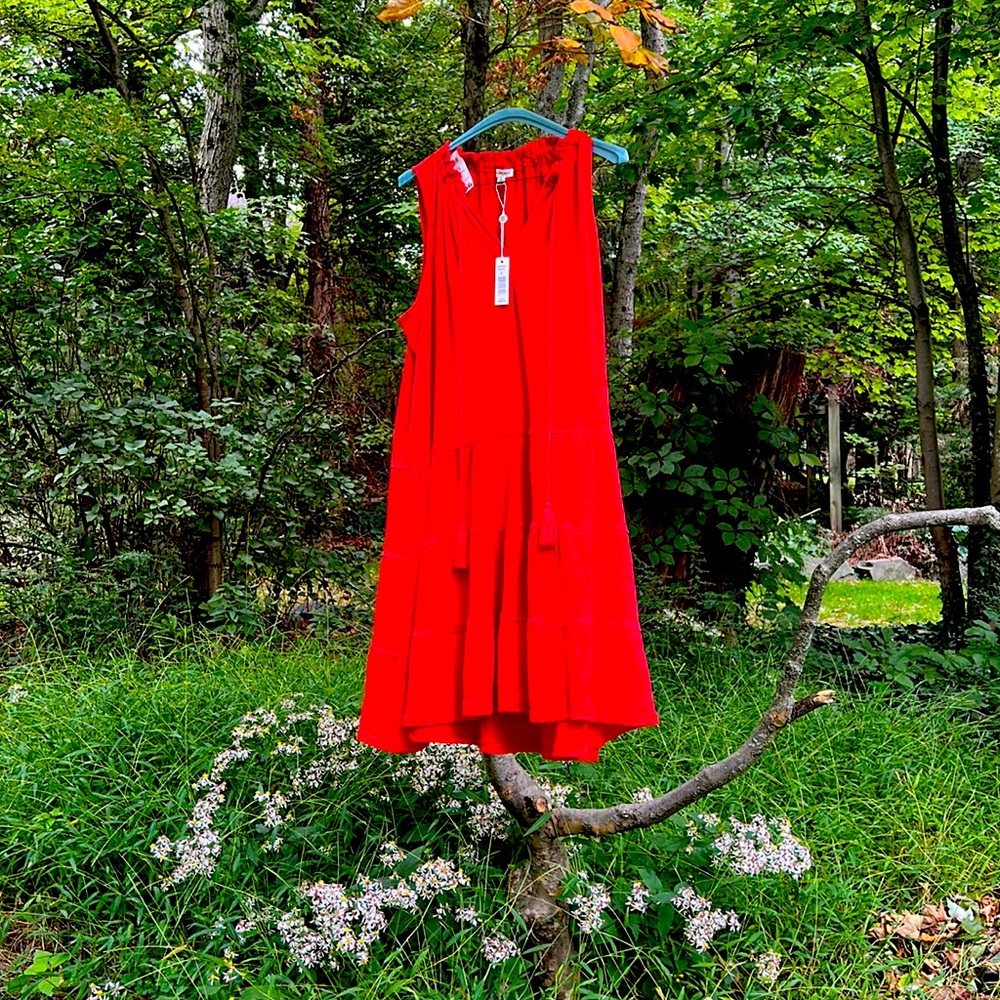 Red Max Studio sundress, new with tags